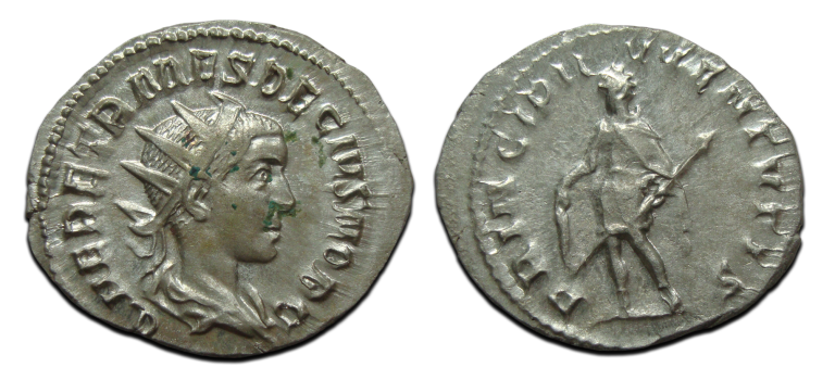 Herennius Etruscus - PRINCIPI IVVENTVTIS schaars JUN2580)