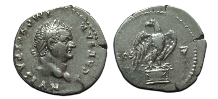 Titus - denarius Eagle (JUN2581) Titus - denarius Eagle (JUN2581)