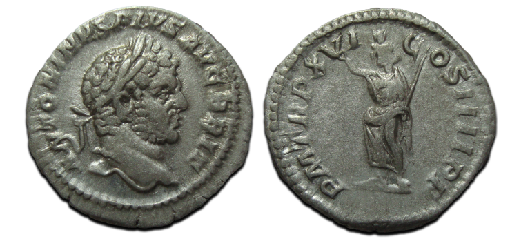Caracalla -  denarius SERAPIS (JUN2598)