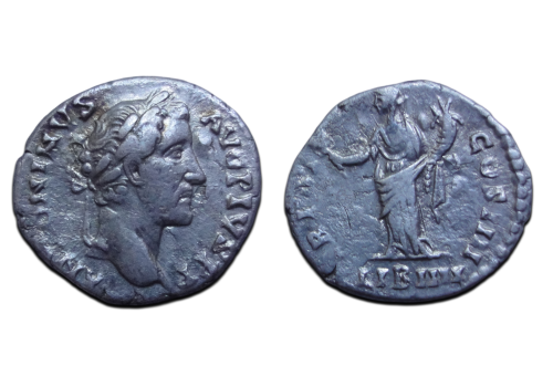 Antoninus Pius - LIBERALITAS IIII denarius (Jun2610) Antoninus Pius - LIBERALITAS IIII denarius (Jun2610)