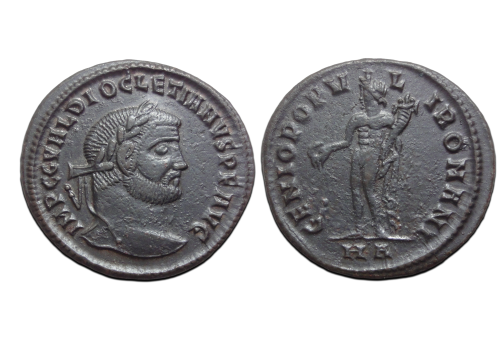 Diocletianus - FOLLIS Genius Heraclea (JUN2617) Diocletianus - FOLLIS Genius Heraclea (JUN2617)