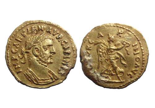CARINUS - VICTORIA CARINO AVG Aureus extremely rare (JUN2627) CARINUS - VICTORIA CARINO AVG Aureus extremely rare (JUN2627)