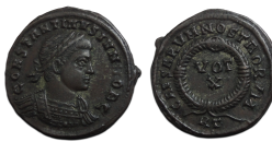 Constantinus II - VOT X Rome prachtig! (JUN2637)