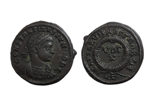 Constantinus II - VOT X Rome prachtig! (JUN2637)