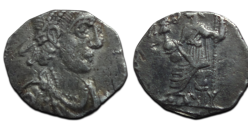 Valentinianus II - SILIQUA ZILVER aquileia (JUN2638)
