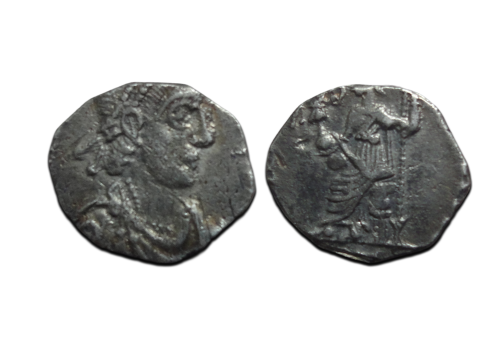 Valentinianus II - SILIQUA ZILVER aquileia (JUN2638)