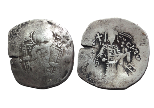 Byzantijnse munten  -  Isaac III Trachy zilver! (JUN2640)