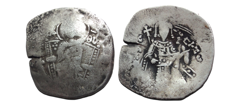 Byzantijnse munten - Isaac III Trachy zilver! (JUN2640) Byzantijnse munten - Isaac III Trachy zilver! (JUN2640)