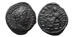Marcus Aurelius - FORTUNA denarius (JUN2641)