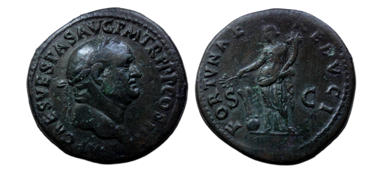 Vespasianus - FORTVNAE REDVCI Sestertius (JUN2648) Vespasianus - FORTVNAE REDVCI Sestertius (JUN2648)