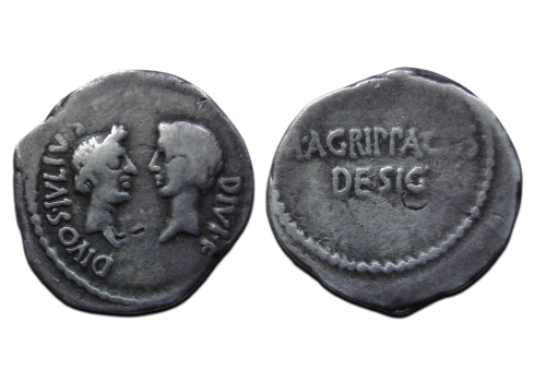 Augustus - met Julius Caesar en Agrippa zeer zeldzaam en belangrijke uitgave! (JUN2652) Augustus - met Julius Caesar en Agrippa zeer zeldzaam en belangrijke uitgave! (JUN2652)
