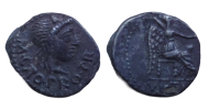 Roman republic - quinarius M. Porcius Cato 47 BC (JUN2656) Roman republic - quinarius M. Porcius Cato 47 BC (JUN2656)