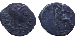 Romeinse republiek - quinarius M. Porcius Cato 47 v. Chr. (JUN2656)