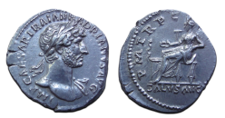 Hadrianus  - SALUS AVG denarius (JUN2658)