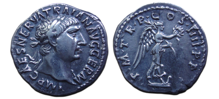 Trajan - Victory  denarius ! (JUN2659)