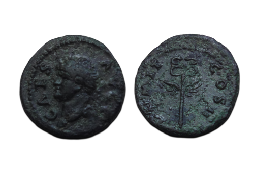 Domitian - quadrans caduceus rare! (JUN2669)
