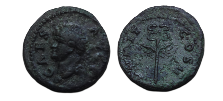 Domitian - quadrans caduceus rare! (JUN2669)