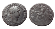 Trajanus- denarius Victoria mooi portret (JUN2673)