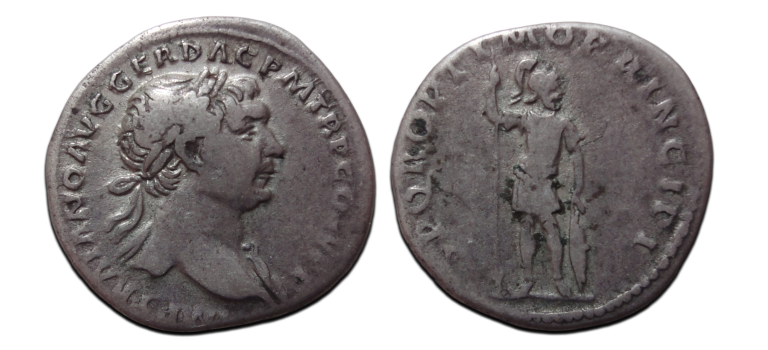 Trajanus - denarius mars (JUN2675)