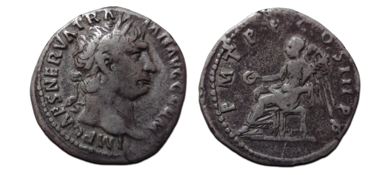Trajanus- denarius Victoria  (JUN2677)