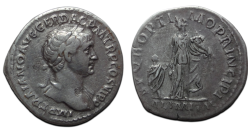 Trajanus - denarius ALIMENTA ITALIAE  (JUN2678)