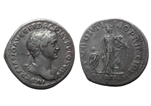 Trajanus - denarius ALIMENTA ITALIAE (JUN2678) Trajanus - denarius ALIMENTA ITALIAE (JUN2678)
