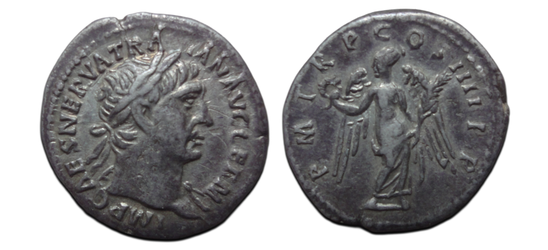 Trajan - denarius Victory (JUN2679)