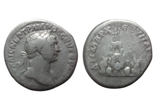 Trajanus - drachme Vulkaan (JUN2681) Trajanus - drachme Vulkaan (JUN2681)