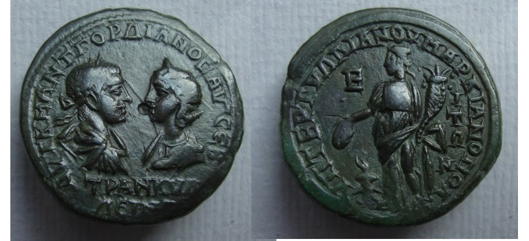 Gordian III - with his wife Tranquillina HOMONOIA (MA2266) Gordian III - with his wife Tranquillina HOMONOIA (MA2266)