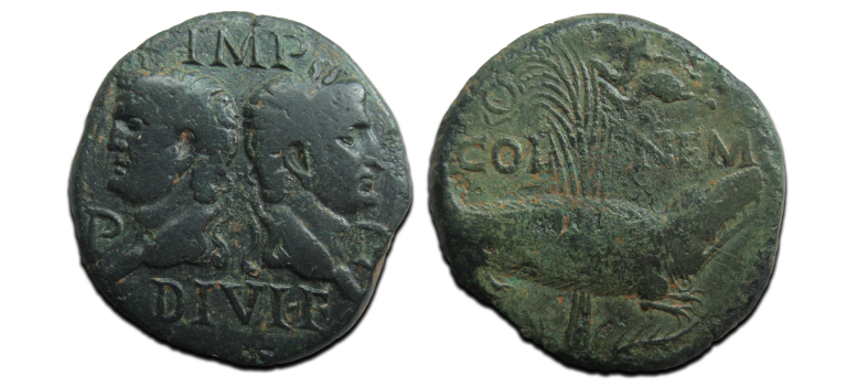 Augustus and Agrippa AS crocodile (MA2506)