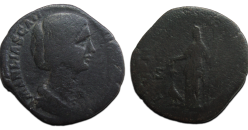 Manlia Scantilla - Sestertius vrouw van Didius Julianus, zeer zeldzaam (AP26129)