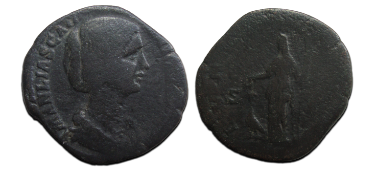 Manlia Scantilla - Sestertius wife of Didius Julianus very rare (MA2510)