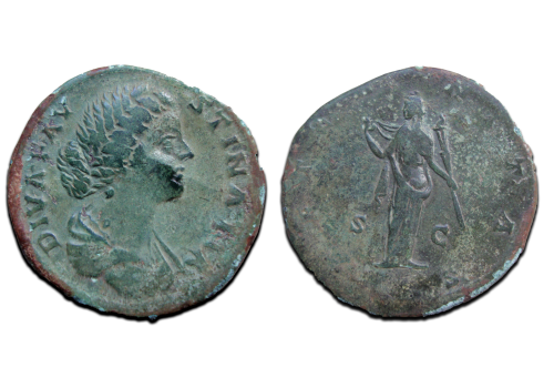 Faustina II - SESTERTIUS AETERNITAS mooi! (MA2519) Faustina II - SESTERTIUS AETERNITAS mooi! (MA2519)