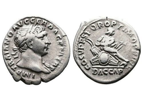 Trajanus - denarius DACIA CAPTA de verovering van Dacia (MA2551)