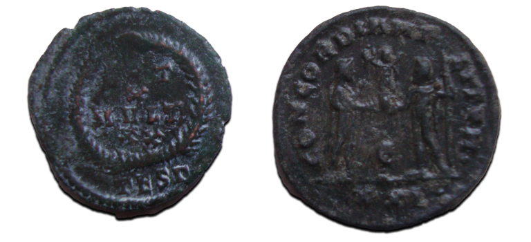 2  romeinse munten (MA2558)