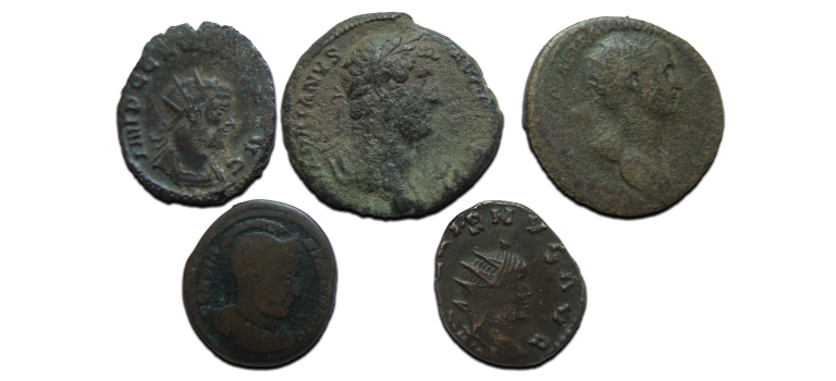 5 roman coins (MA2599)