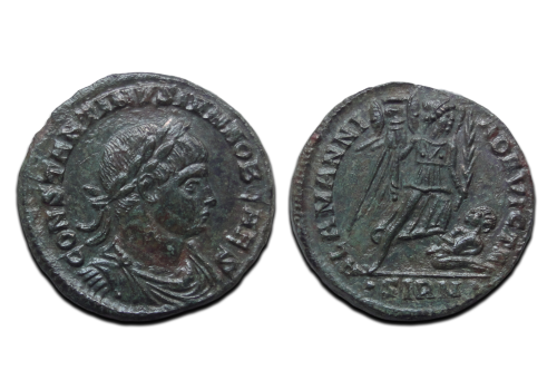 Constantinus II - Strijd tegen de Alemannen, zeldzaam! (MA2602)