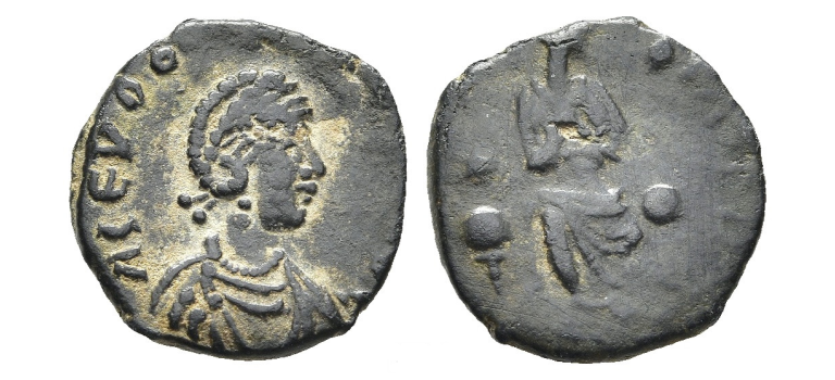 Eudocia -  wife of Theodosius II  VERY RARE and  nice for type! (MA26100)