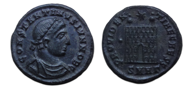 Constantine II -  Campgate Heraclea scarce (MA26103)