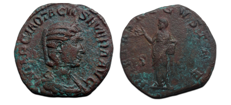 Otacilia Severa - Pietas Sestertius (MA25105)