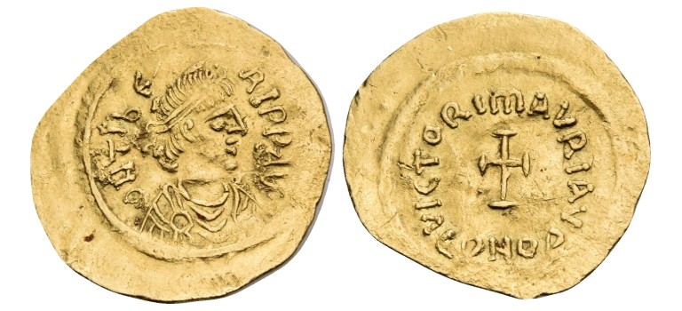 Maurice Tiberius - Gold tremissis (MA2528)