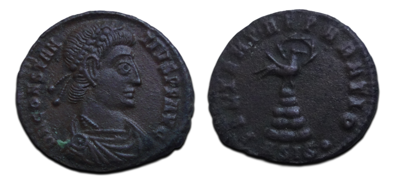 Constantius II - Fenix op globe, schaars! (MA2643)