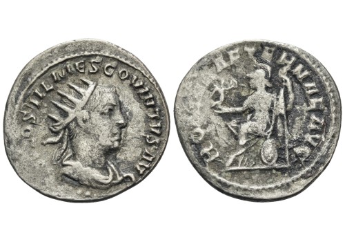 Hostilianus - als AUGUSTUS zeldzaam (MA2670)