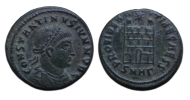 Constantine II -  Campgate Heraclea scarce (MA2679)