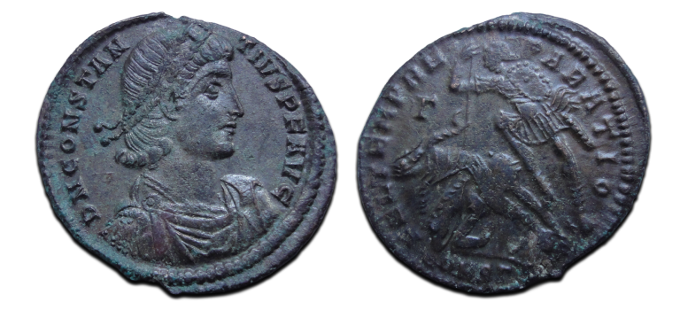 Constantius II - fallen horseman! (MA2682)