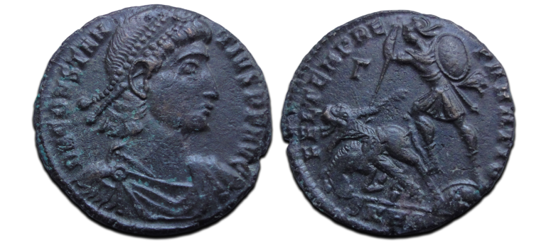 Constantius II - fallen horseman, Heraclea (MA2685)