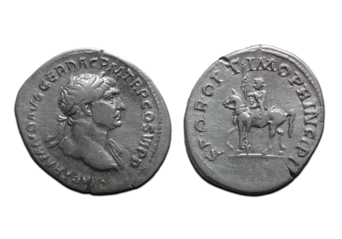 Trajanus - Ruiterstandbeeld zeldzaam! (MA2687)