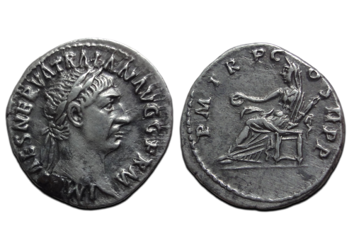 Trajanus- denarius VESTA (MA2692)