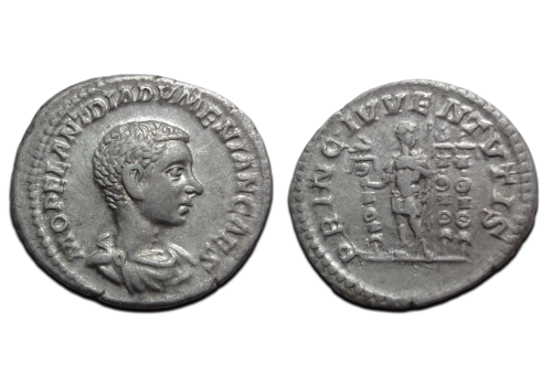 Diadumenianus - Denarius PRINC IVVENTVTIS zeldzame Caesar!  (MA2696)