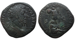 Marcus Aurelius- sestertius GERMANIA SVBACTA (ME2605)